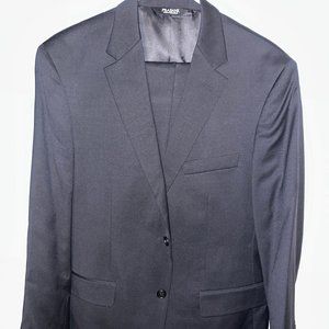 Men's Solid Navy 40r Suit - image 1